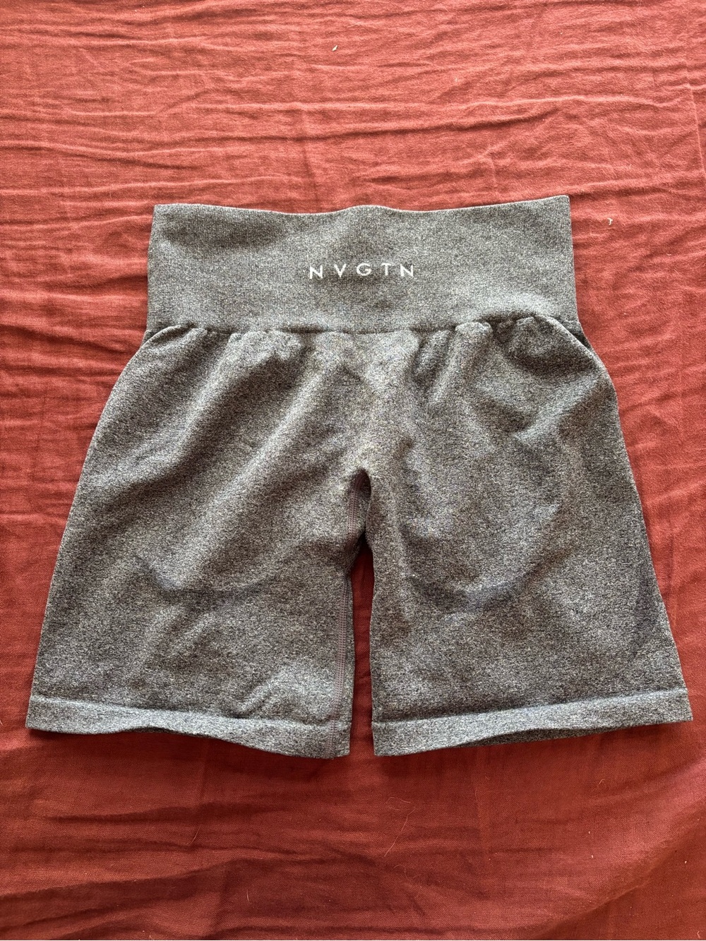 NVGTN Heather Gray High-Waist Bike Shorts
